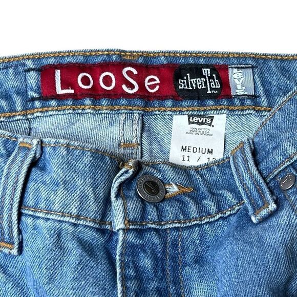 Vintage 90s Y2K Levi’s Silver Tab Baggy Loose Jeans Size 11/12 - Picture 8 of 9